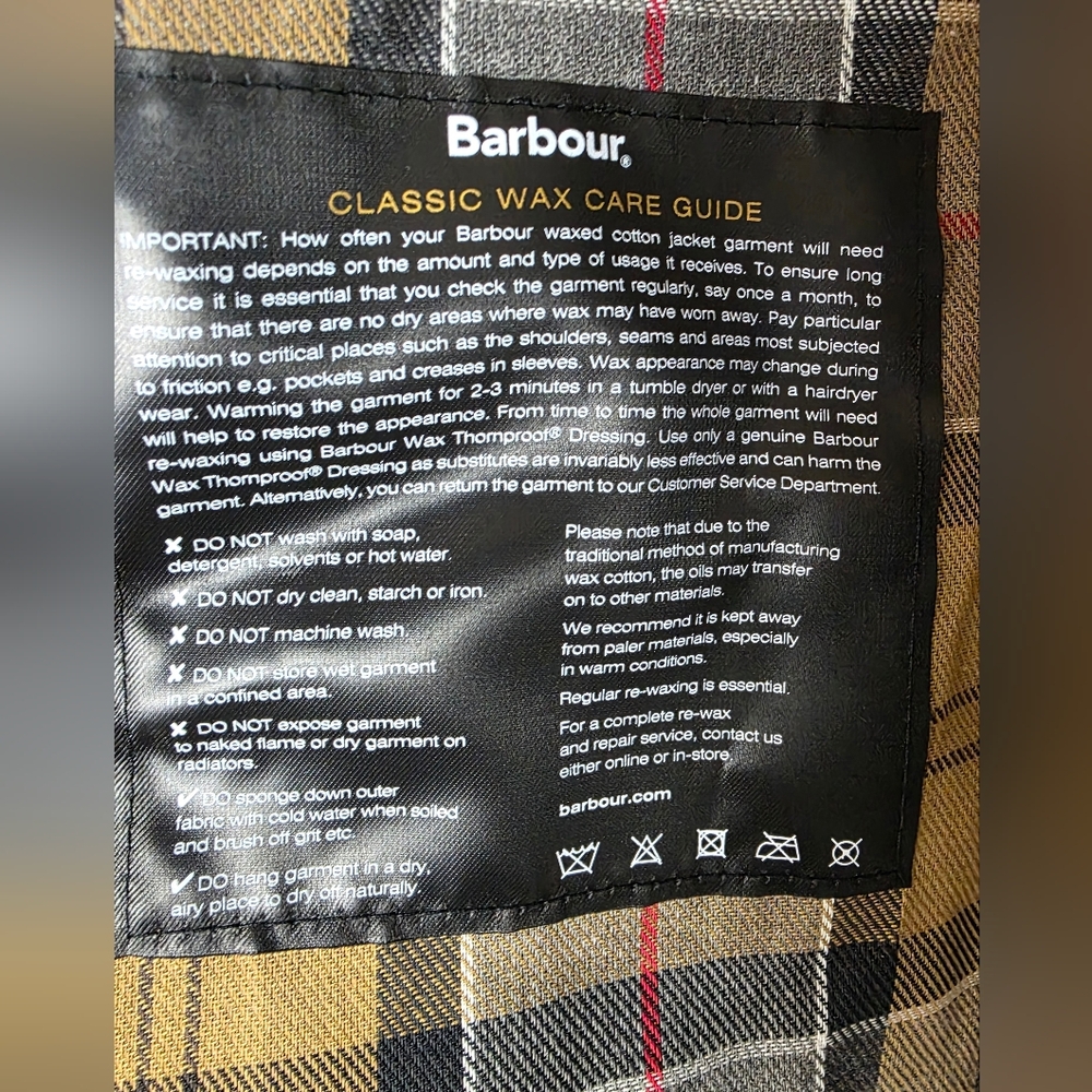 Barbour Classic Beaufort Waxed Jacket 36 - Picture 4 of 5